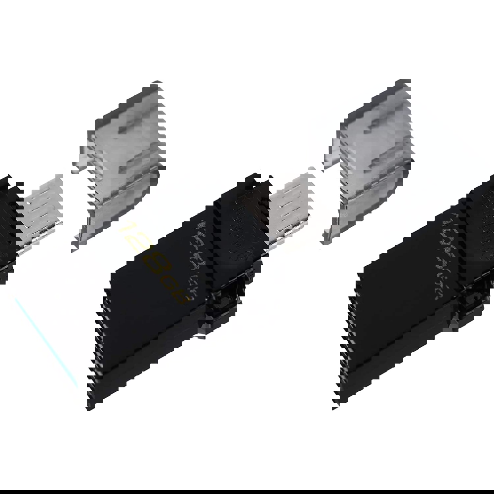 USB ფლეშ მეხსიერება Kingston 128GB USB 3.2 G2 microUSB DT microDuo OTG