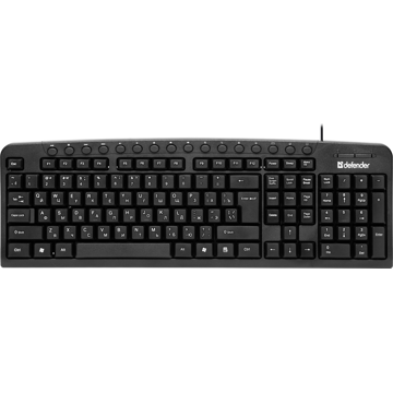 კლავიატურა Defender Focus HB-470 Wired keyboard Black