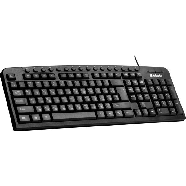 კლავიატურა Defender Focus HB-470 Wired keyboard Black