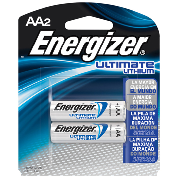 Energizer Ultimate AA ლითიუმ ელემენტი, 2ც შეკვრა AA-FSB2 (639154), 2636