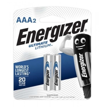 ელემენტი Energizer Ultimate AAA ლითიუმ ლემენტი, 2ც შეკვრა AAA-FSB2 (639170), 2629 