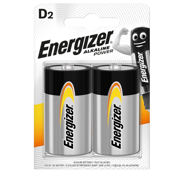 ელემნტი Energizer Alkaline Power D ელემენტი, 2ც შეკრა LR20-FSB2 (E300152200), 7331