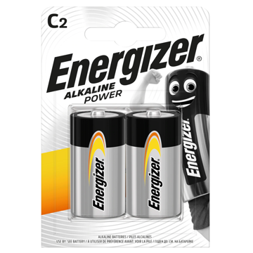 Energizer Alkaline Power C ელემენტი,  2ც შეკრა LR14-FSB2 (E300152100), 7324