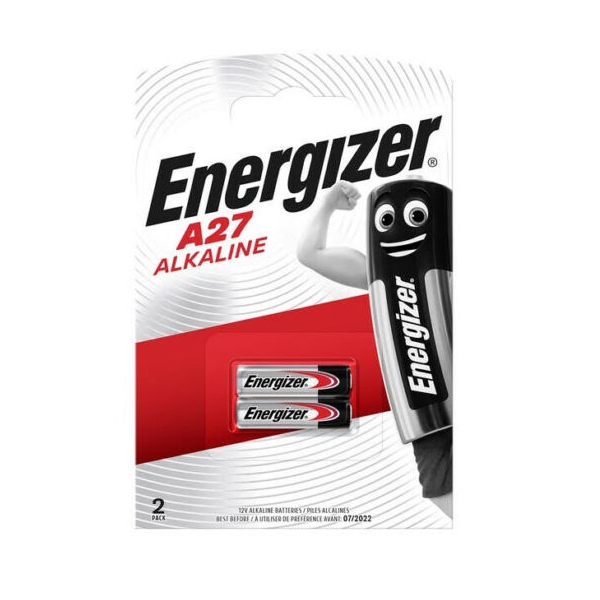 ელემენტი Energizer Alkaline A27 ელემენტი, 2ც შეკვრა A27-FSB2 (639333),  3330