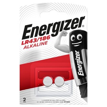 ელემენტი Energizer Alkaline LR43/186 (AG12) ელემენტი-ღილაკი, 2ც შეკვრა LR43-FSB2 (639319), 3194 