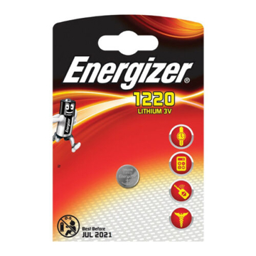 ელემენტი Energizer CR1220 ლითიუმ ელემენტი-ღილაკი, 1ც შეკრა, 1220-BP1, 1522 