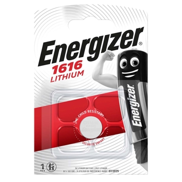 Energizer 1616 ლითიუმ ელემენტი-ღილაკი, 1ც შეკრა 1616-PIP1 (611322), 1539