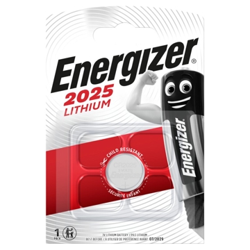 Energizer 2025 ლითიუმ ელემენტი-ღილაკი, 1ც შეკრა  2025-FSB1 (638709),  3026