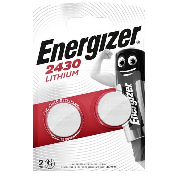 Energizer 2430 ლითიუმ ელემენტი-ღილაკი, 2ც შეკრა 2430-FSB2 (637991), 9914 