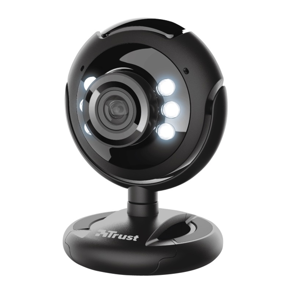 ვებკამერა Trust SpotLight Pro Webcam with LED lights 16428 - Black