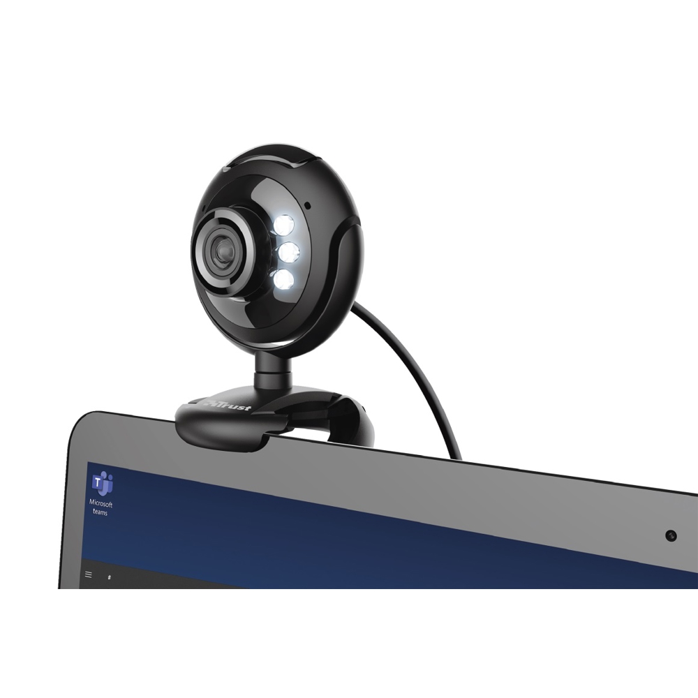 ვებკამერა Trust SpotLight Pro Webcam with LED lights 16428 - Black