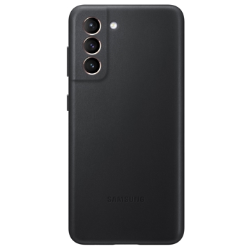 მობილურის ქეისი Samsung Galaxy S21 Leather Cover Black (EF-VG991LBEGRU)