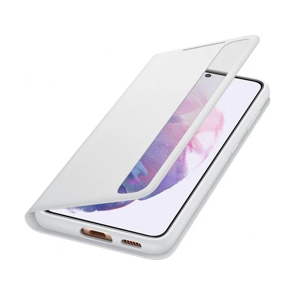 მობილურის ქეისი Samsung Galaxy S21 Plus Smart Clear View Cover Light Gray (EF-ZG996CJEGRU)