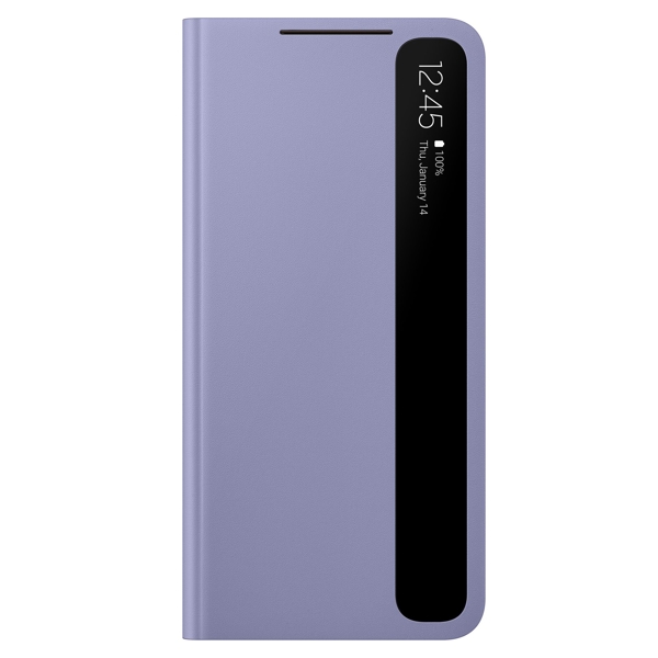 მობილურის ქეისი Samsung Galaxy S21 Smart Clear View Cover Purple (EF-ZG991CVEGRU)