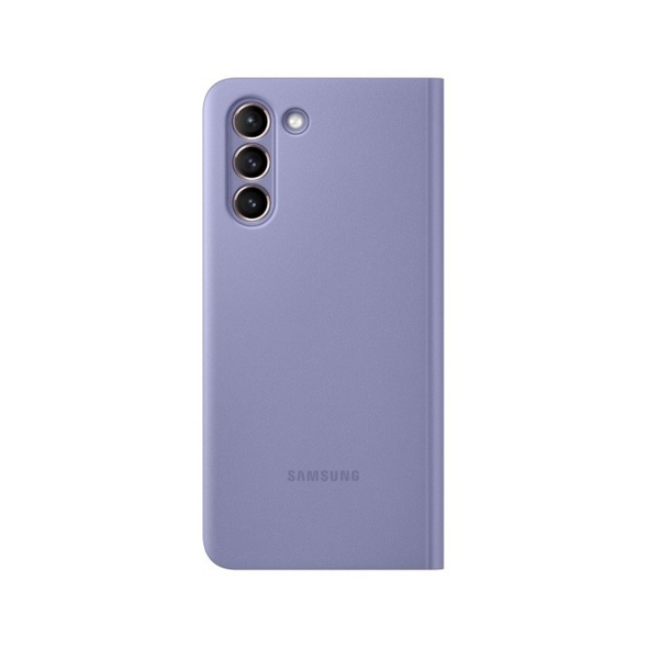 მობილურის ქეისი Samsung Galaxy S21 Smart Clear View Cover Purple (EF-ZG991CVEGRU)