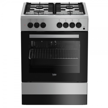 BEKO SET 62111 GSS Superia, 4 Gas, Oven, Silver