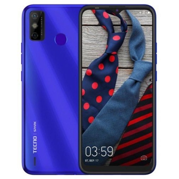 მობილური ტელეფონი TECNO Spark 6 Go 2GB, 32GB (KE5) Dual SIM Aqua Blue