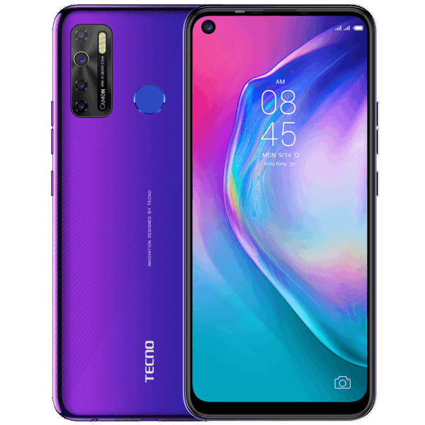 მობილური ტელეფონი TECNO Camon 15 (CD7) 4GB, 64GB Dual SIM Fascinating Purple