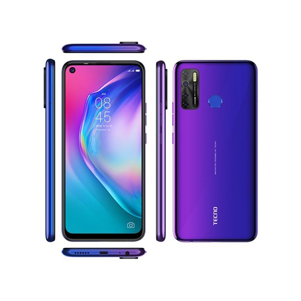 მობილური ტელეფონი TECNO Camon 15 (CD7) 4GB, 64GB Dual SIM Fascinating Purple