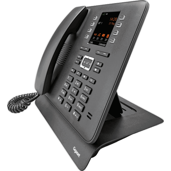 სტაციონალური ტელეფონი Gigaset Pro Maxwell C Corded VoIP Bluetooth, Visual call notification, Redial TFT Black