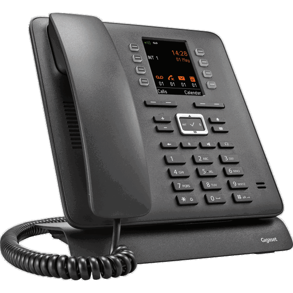 სტაციონალური ტელეფონი Gigaset Pro Maxwell C Corded VoIP Bluetooth, Visual call notification, Redial TFT Black