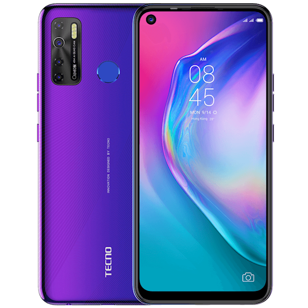 მობილური ტელეფონი TECNO Camon 15 (CD7) 4GB, 128GB Dual SIM Fascinating Purple