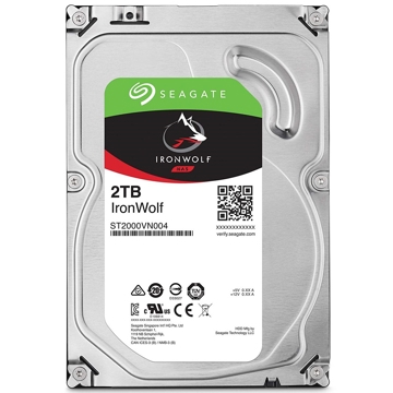 მყარი დისკი Seagate ST2000VN004 IronWolf 3.5" 5900RPM, SATA 6.0Gb/s, 64MB