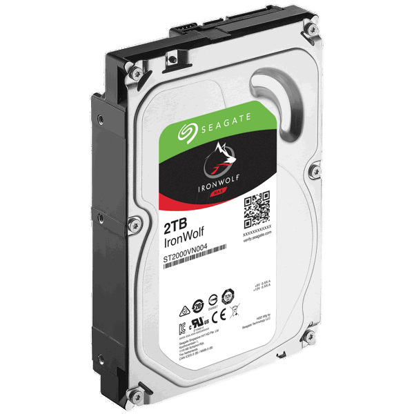 მყარი დისკი Seagate ST2000VN004 IronWolf 3.5" 5900RPM, SATA 6.0Gb/s, 64MB