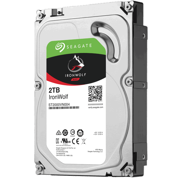 მყარი დისკი Seagate ST2000VN004 IronWolf 3.5" 5900RPM, SATA 6.0Gb/s, 64MB