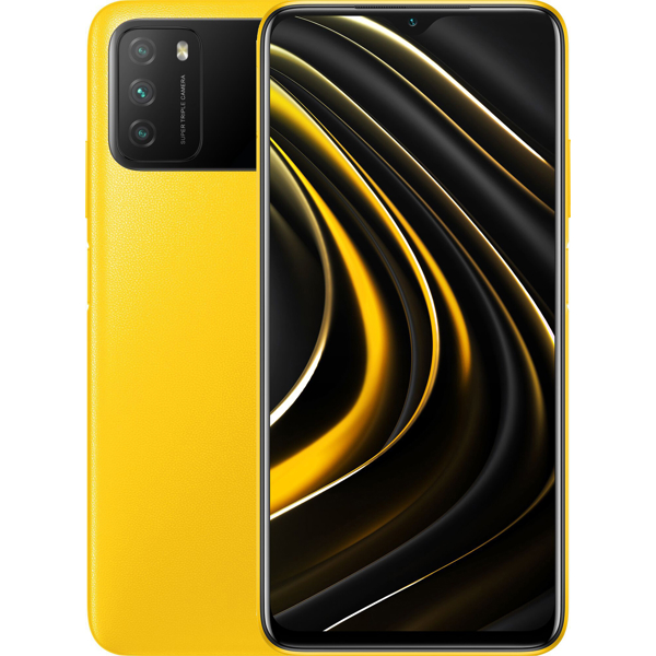 მობილური ტელეფონი Xiaomi POCO M3 (GLOBAL VERSION) 4GB, 64GB Dual Sim LTE Yellow