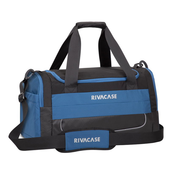 სამოგზაურო ჩანთა Rivacase 5235 30L Duffle travel Bag 6 Black-Blue