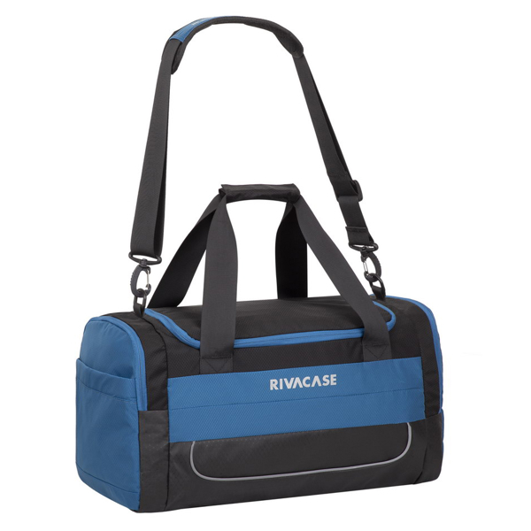 სამოგზაურო ჩანთა Rivacase 5235 30L Duffle travel Bag 6 Black-Blue