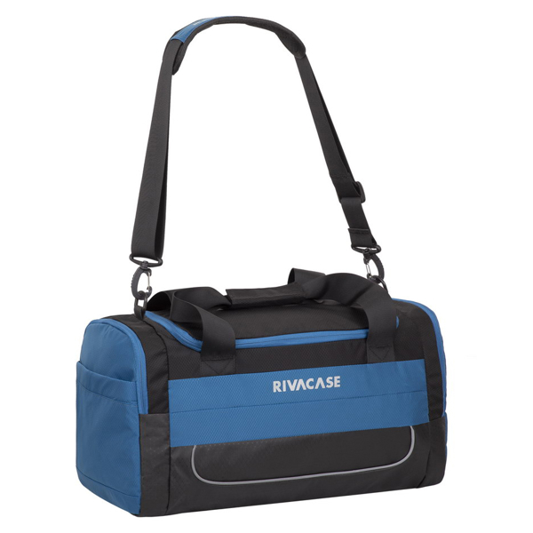 სამოგზაურო ჩანთა Rivacase 5235 30L Duffle travel Bag 6 Black-Blue