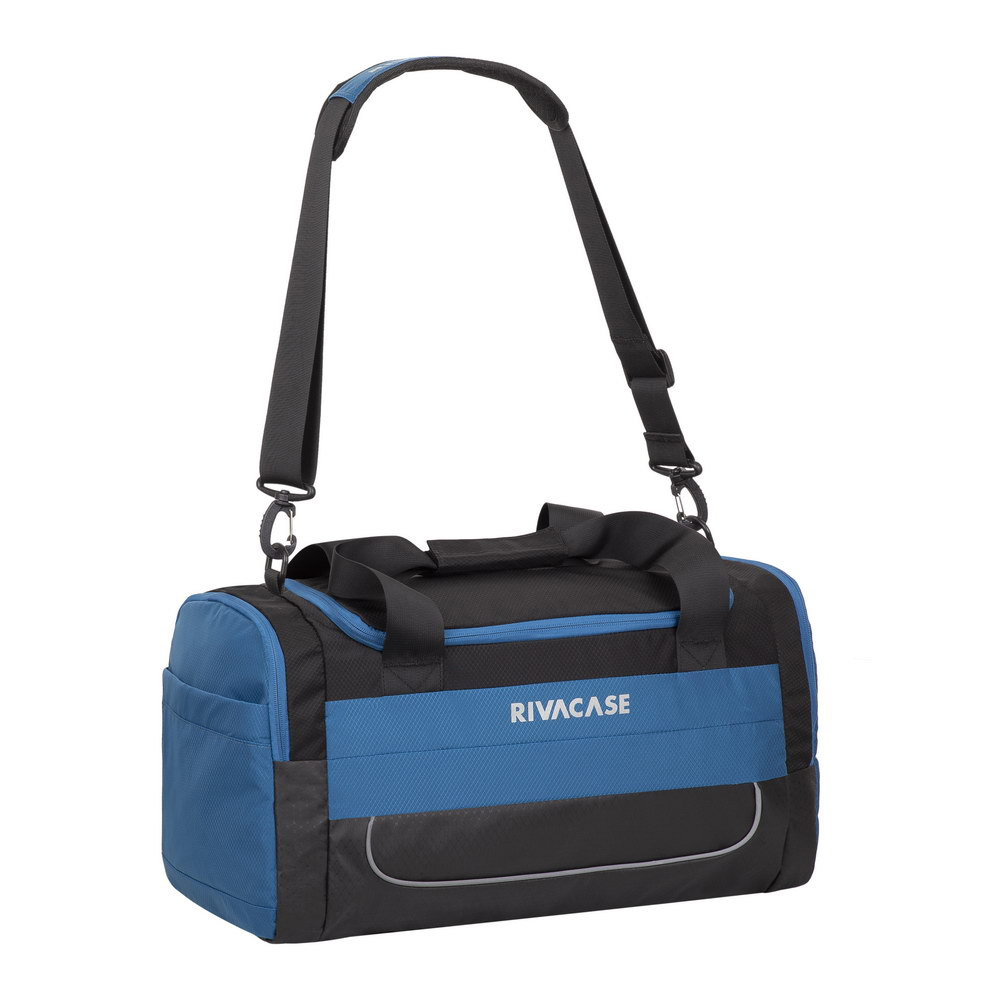 სამოგზაურო ჩანთა Rivacase 5235 30L Duffle travel Bag 6 Black-Blue