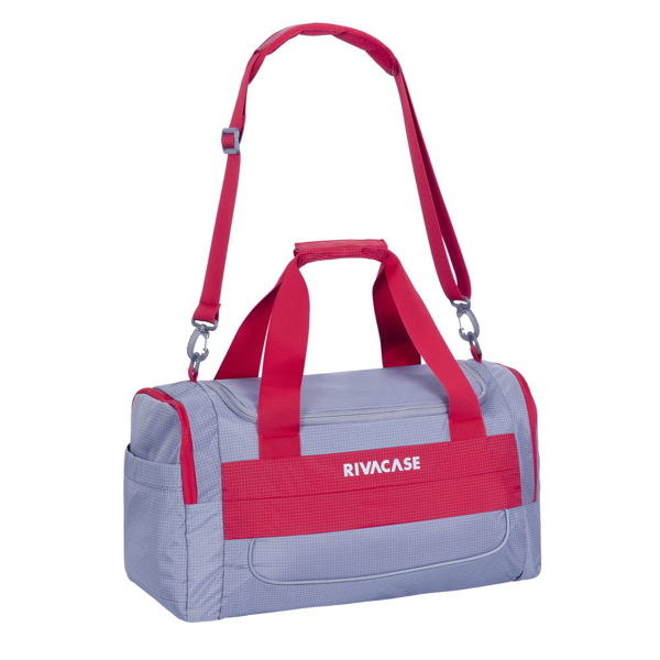 სამოგზაურო ჩანთა Rivacase 5235 30L Duffle travel Bag 6 Grey/Red