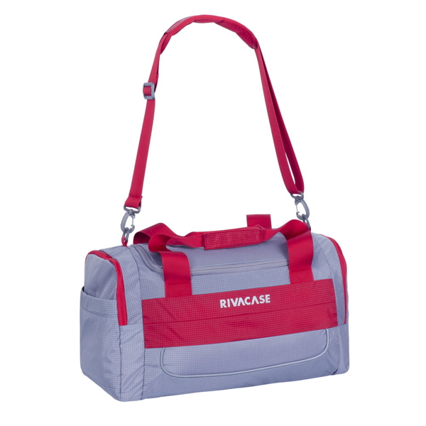 სამოგზაურო ჩანთა Rivacase 5235 30L Duffle travel Bag 6 Grey/Red