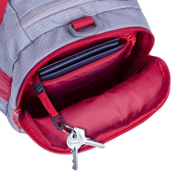 სამოგზაურო ჩანთა Rivacase 5235 30L Duffle travel Bag 6 Grey/Red