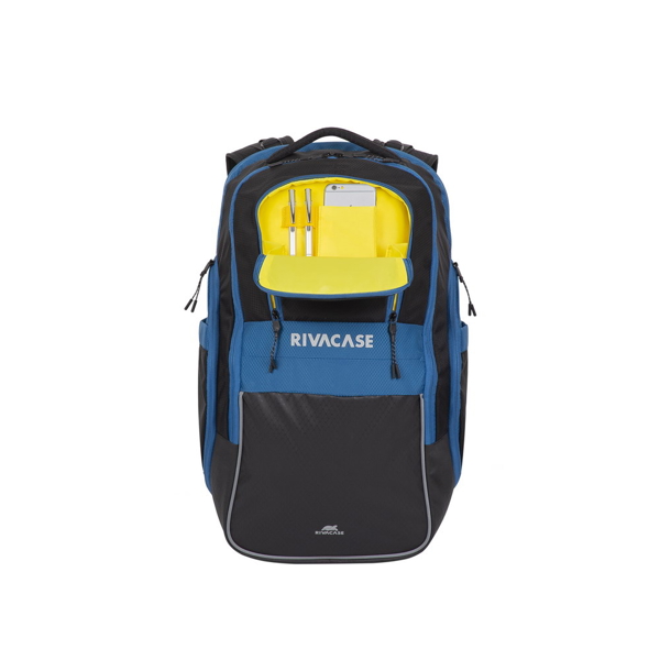 ნოუთბუქის ჩანთა Rivacase 5265 30L Laptop Backpack 17.3" Black/Blue