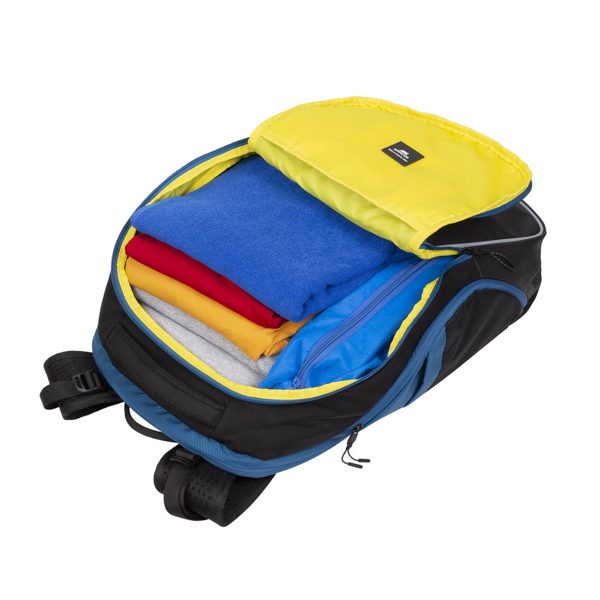 ნოუთბუქის ჩანთა Rivacase 5265 30L Laptop Backpack 17.3" Black/Blue