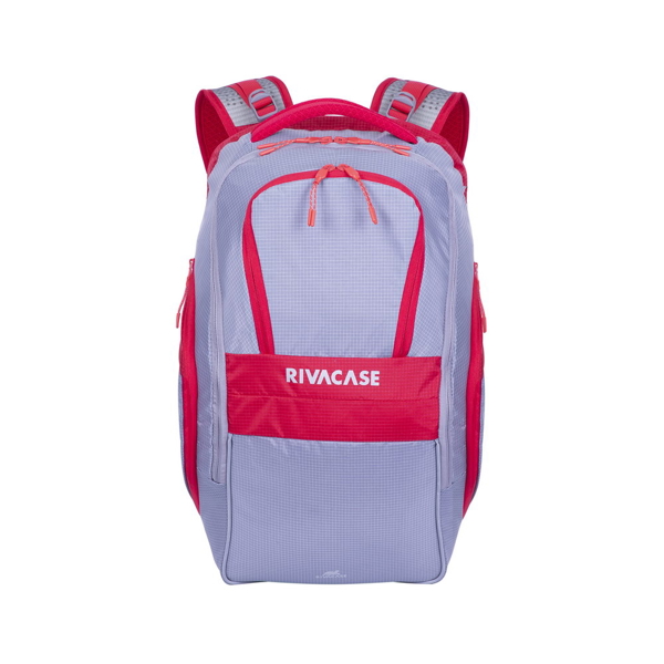 ნოუთბუქის ჩანთა Rivacase 5265 30L Laptop Backpack 17.3" Grey/Red