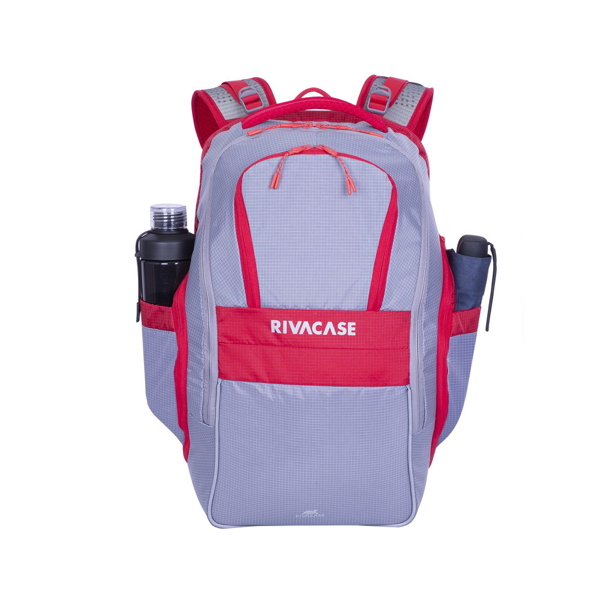 ნოუთბუქის ჩანთა Rivacase 5265 30L Laptop Backpack 17.3" Grey/Red