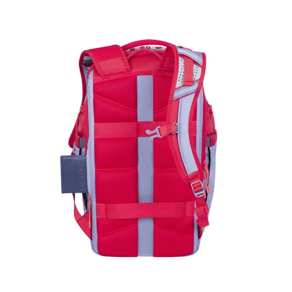 ნოუთბუქის ჩანთა Rivacase 5265 30L Laptop Backpack 17.3" Grey/Red