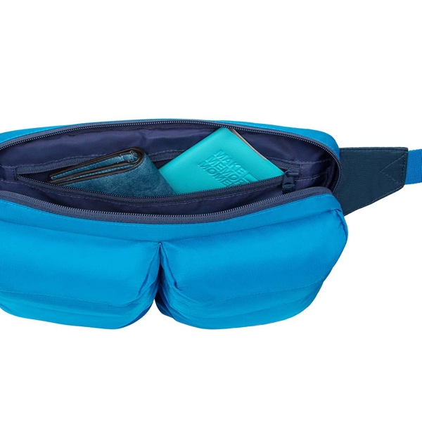 წელის ჩანთა Rivacase 5511 Waist Bag For Mobile Devices Light Blue