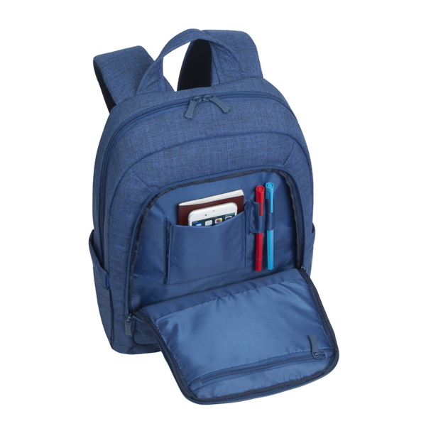 ნოუთბუქის ჩანთა Rivacase 7560 Laptop Canvas Backpack 15.6" Blue