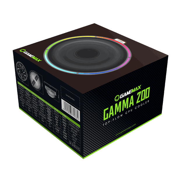 ქულერი GAMEMAX Gamma 200,RGB,4 pin PWM, DTH, TDP< 90W CPU cooling system