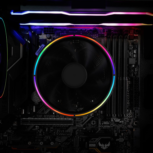 ქულერი GAMEMAX Gamma 200,RGB,4 pin PWM, DTH, TDP< 90W CPU cooling system