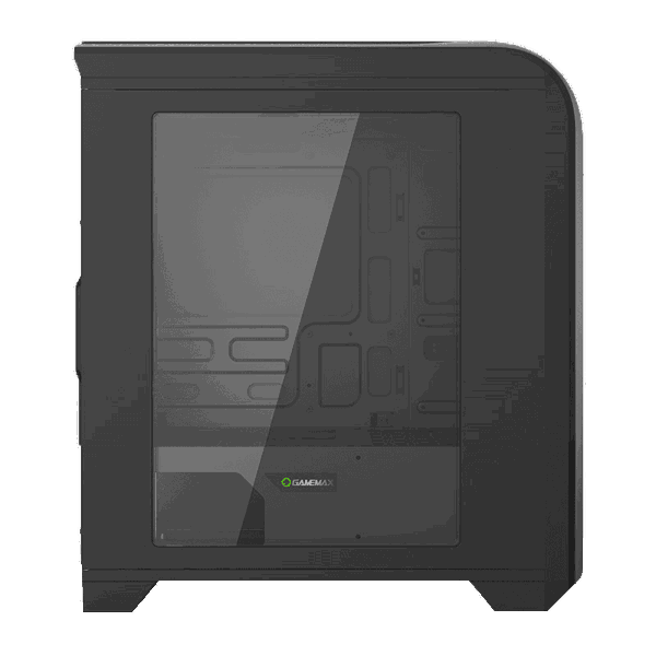ქეისი GAMEMAX CENTAURI, MiniT,1*USB3.0,1*USB2.0,1*120 RED,acrylic (side panel),without PSU,black