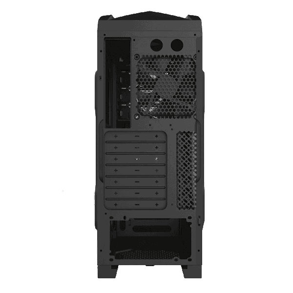 ქეისი GAMEMAX CENTAURI, MiniT,1*USB3.0,1*USB2.0,1*120 RED,acrylic (side panel),without PSU,black