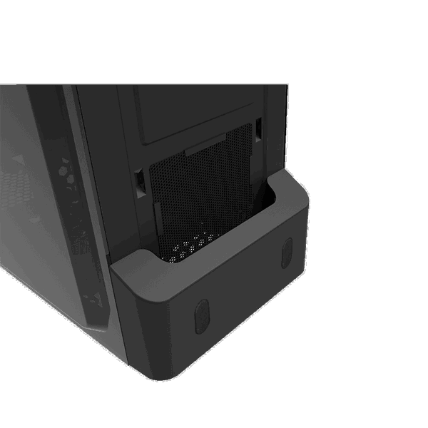 ქეისი GAMEMAX PARDOBLACKCOLOR MidT, 1*USB3.0, 2*USB2.0,1*120 RED, acrylic (side panel), without PSU, black