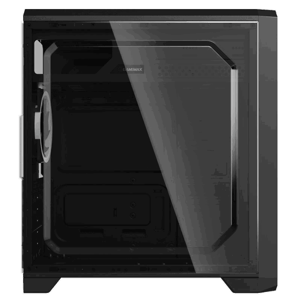 ქეისი GAMEMAX G563, MidT, 1*USB3.0, 2*USB2.0, 3*120BLUE, acrylic (side panel), without PSU, black